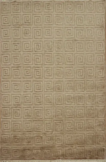 Contemporary Nepal Tibetan Oriental Wool Rug 6x9