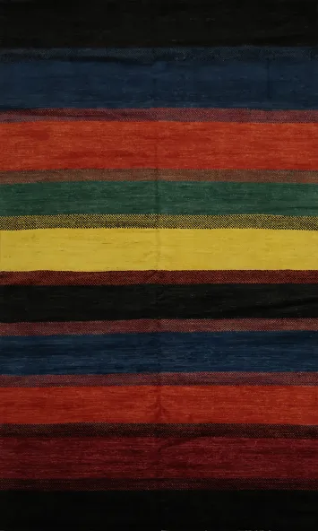 Vegetable Dye Handmade Gabbeh Kashkoli Oriental Rug 6x10