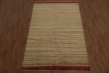 Handmade Gabbeh Kashkoli Oriental Wool Rug 7x10