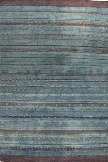 Vegetable Dye Gabbeh Kashkoli Oriental Area Rug 9x13