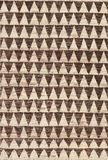 Geometric Wool Moroccan Oriental Area Rug 6x9