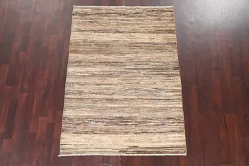 Contemporary Gabbeh Kashkoli Oriental Area Rug 4x6