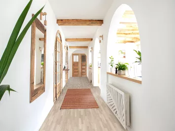 Striped Gabbeh Kashkoli Oriental Runner Rug 3x8