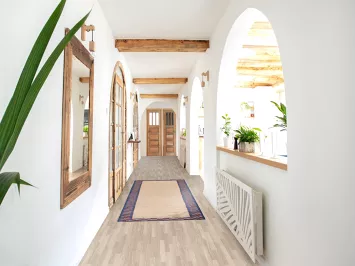 Neutral Gabbeh Kashkoli Oriental Runner Rug 3x8