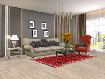 Red Vintage Lori Persian Area Rug 4x8