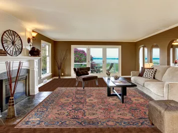 Pre-1900 Antique Vegetable Dye Sultanabad Ziegler Persian Rug 10x12