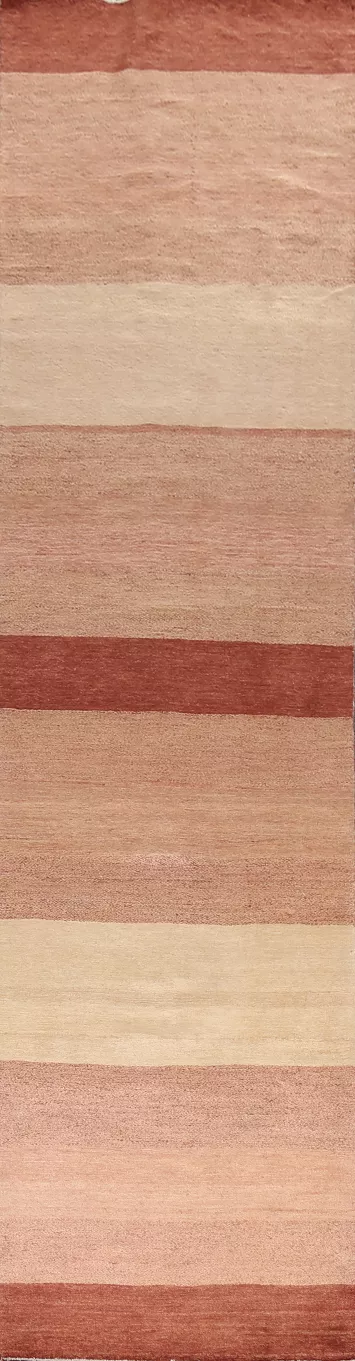 Contemporary Gabbeh Kashkoli Oriental Runner Rug 3x16