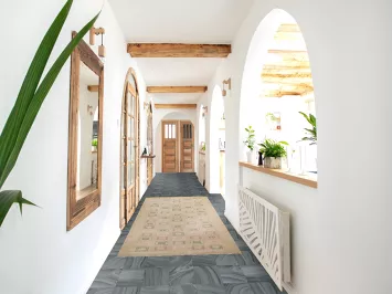 Neutral Wool Gabbeh Kashkoli Oriental Runner Rug 3x10