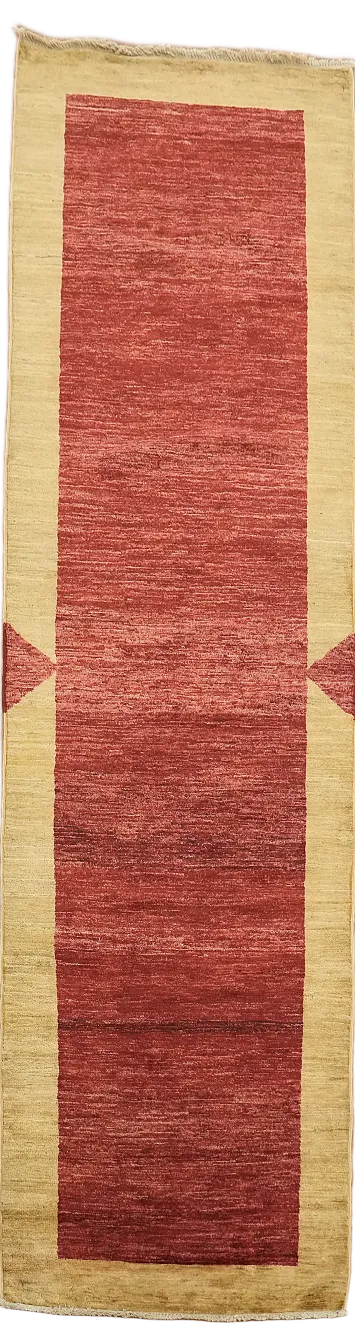 Handmade Gabbeh Kashkoli Oriental Runner Rug 3x10