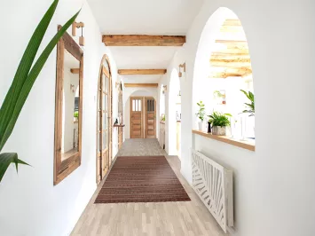 Brown Gabbeh Kashkoli Oriental Runner Rug 3x10