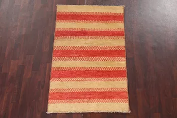 Striped Gabbeh Kashkoli Oriental Rug 3x5