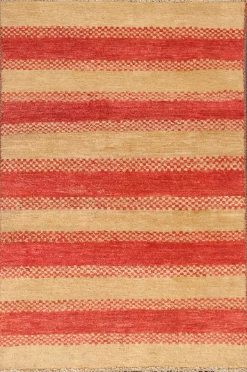 Striped Gabbeh Kashkoli Oriental Rug 3x5