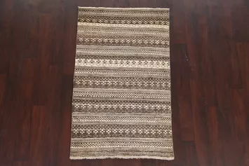 Tribal Geometric Gabbeh Kashkoli Oriental Rug 3x5