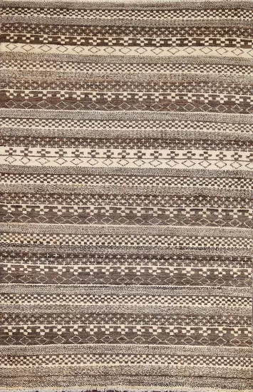 Tribal Geometric Gabbeh Kashkoli Oriental Rug 3x5