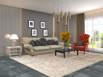 Vintage Wool Tabriz Persian Area Rug 8x11