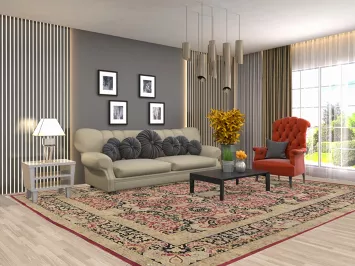 Vegetable Dye Agra Oriental Area Rug 9x12