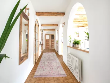 Antique Look Anatolian Turkish Runner Rug 3x15