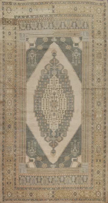 Vintage Wool Anatolian Oriental Area Rug 6x10