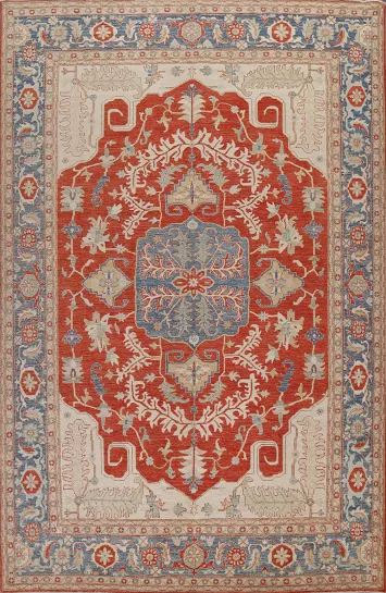 Vegetable Dye Heriz Serapi Oriental Area Rug 9x12
