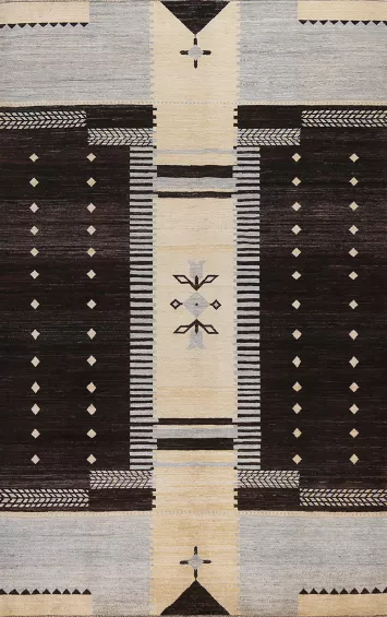 Vegetable Dye Gabbeh Kashkoli Oriental Area Rug 7x10