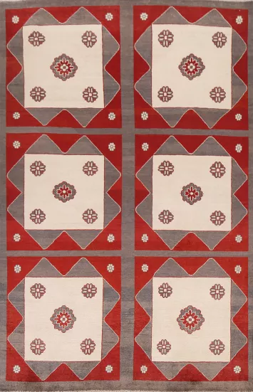 Geometric Gabbeh Kashkoli Oriental Area Rug 6x8