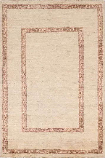 Geometric Wool Gabbeh Kashkoli Oriental Area Rug 4x6