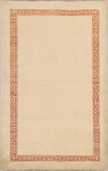 Handmade Gabbeh Kashkoli Oriental Wool Rug 3x5