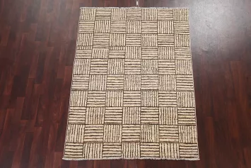 Handmade Gabbeh Kashkoli Oriental Area Rug 5x6