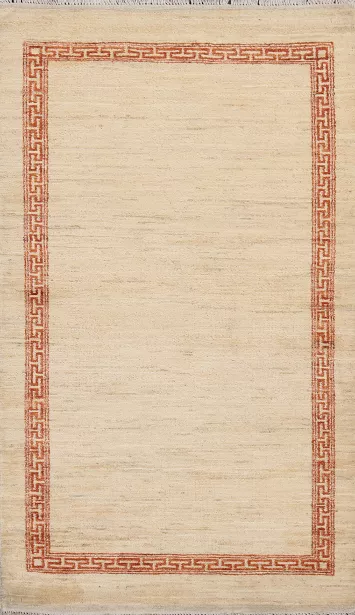 Handmade Wool Gabbeh Kashkoli Oriental Rug 3x5