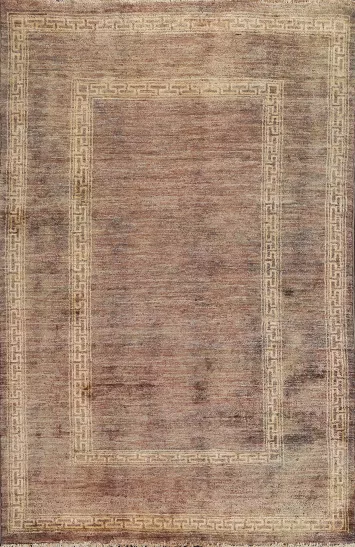 Handmade Gabbeh Kashkoli Oriental Wool Rug 4x6