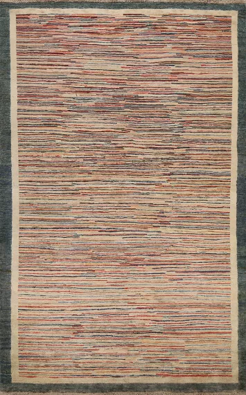 Handmade Gabbeh Kashkoli Oriental Area Rug 4x6