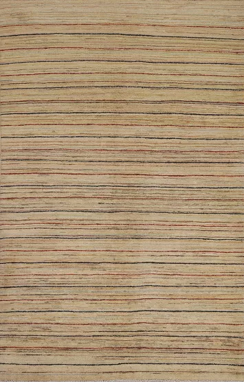 Striped Gabbeh Kashkoli Oriental Handmade Rug 3x5