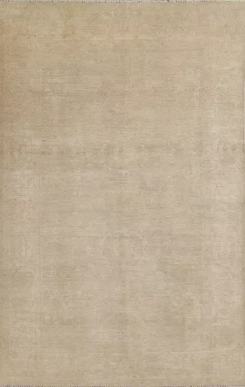 Vegetable Dye Muted Oushak Oriental Area Rug 6x9