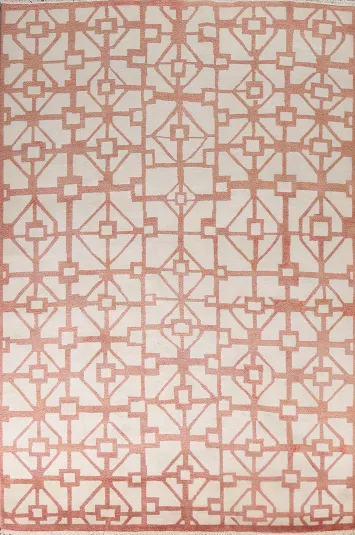 Hand-Knotted Wool Gabbeh Oriental Area Rug 8x10