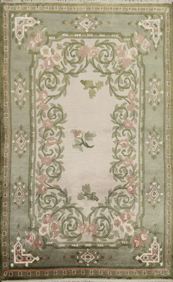 Handmade Wool Nepalese Oriental Rug 4x6