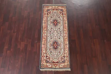 Light Blue Heriz Serapi Oriental Wool Rug 3x6