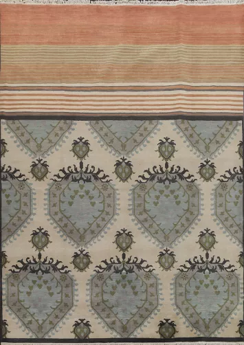 Handmade Wool Abstract Oriental Area Rug 8x10