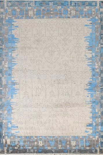 Handmade Wool Abstract Oriental Area Rug 8x10
