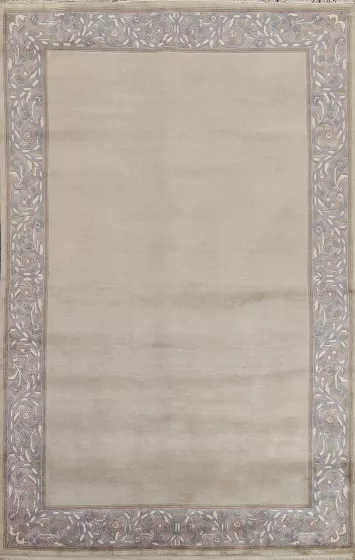 Hand-Knotted Wool Nepalese Oriental Area Rug 5x8