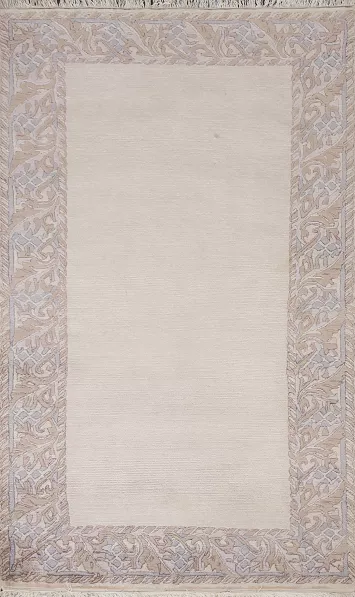 Handmade Bordered Nepalese Oriental Rug 3x5