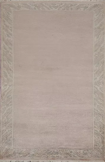 Bordered Nepalese Oriental Wool Rug 3x5