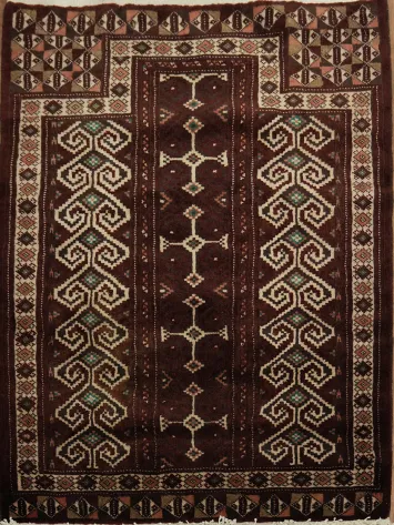 Geometric 3x4 Turkoman Persian Accent Rug