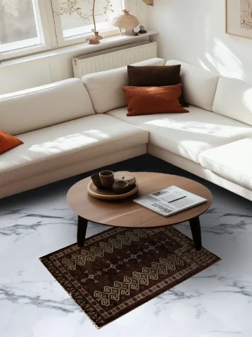 Geometric 3x4 Turkoman Persian Accent Rug