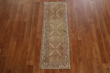 Antique Look Anatolian Handmade Turkish Rug 1x3