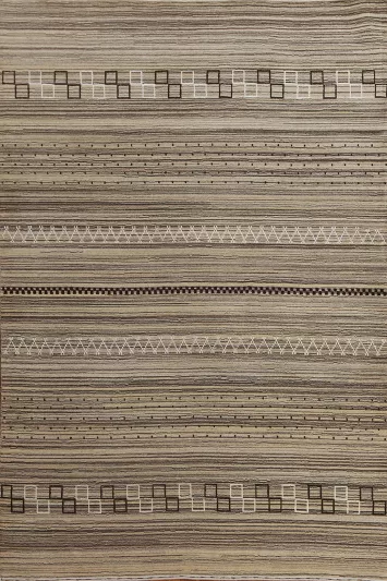 Handmade Wool Gabbeh Oriental Area Rug 6x8