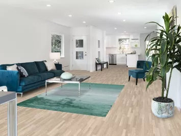 Green Handmade Gabbeh Oriental Wool Rug 5x8