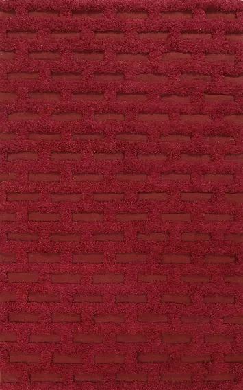 Red Handmade Moroccan Oriental Area Rug 5x8