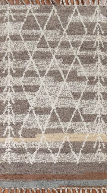 Trellis Wool Moroccan Oriental Area Rug 5x8