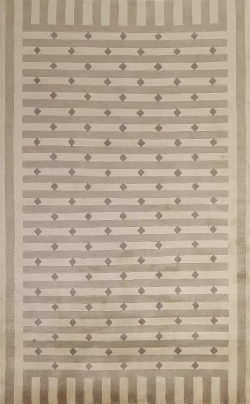 Geometric Wool Nepalese Oriental Rug 5x8