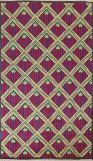 Trellis Handmade Nepalese Oriental Wool Rug 5x8